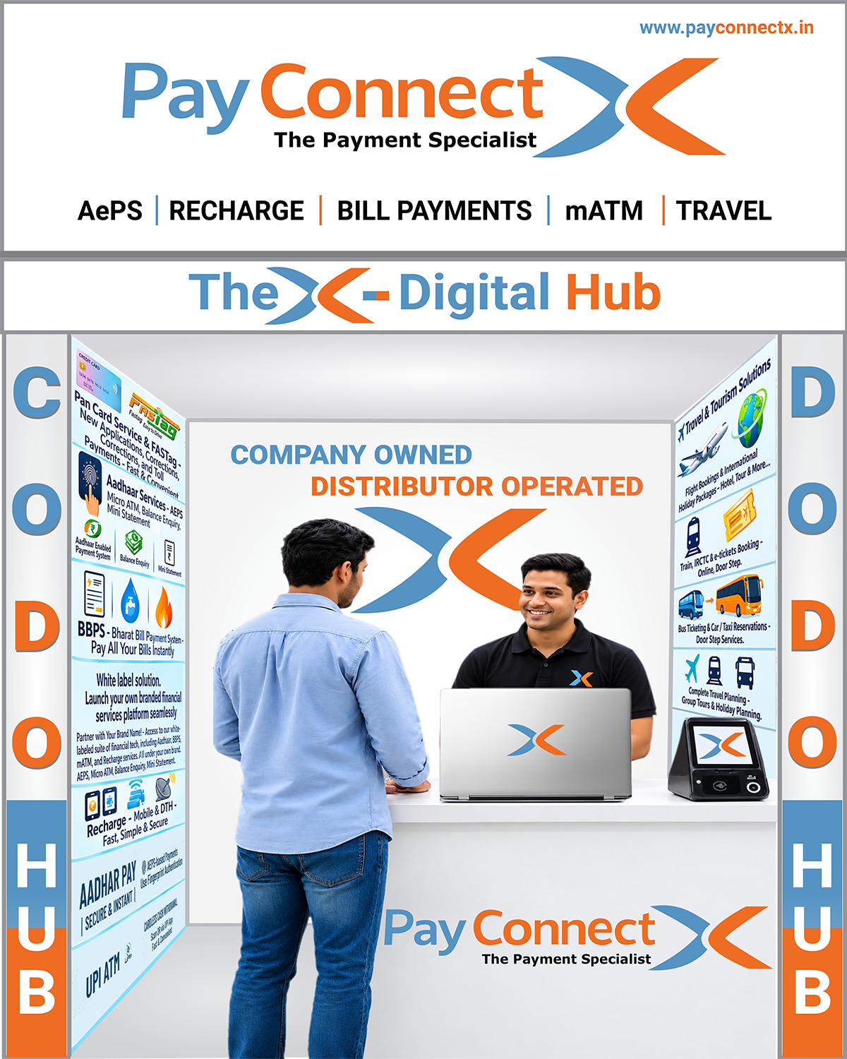 PayConnectX Digital Hub stall